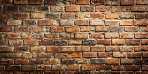 Fototapeta premium Rustic Brown Brick Wall Texture A Background Image of Aged Brickwork for Design Projects