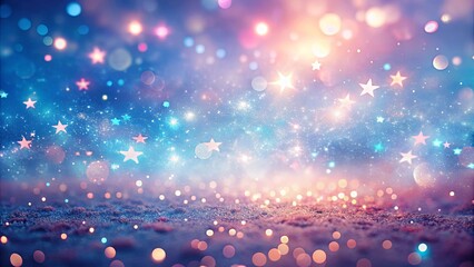 Enchanted Sparkle A Dreamy Background of Shimmering Stars and Glittering Lights