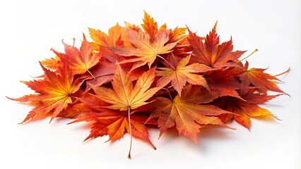Pile of vibrant autumn foliage, showcasing the rich colors of fall leaves