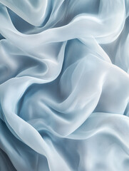 Obraz premium Soft Blue and White Fabric Texture, Clean and Serene
