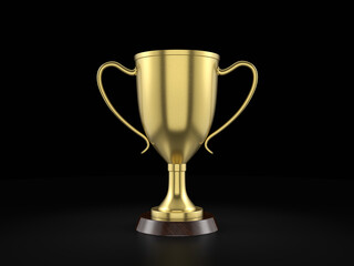 Gold trophy cup