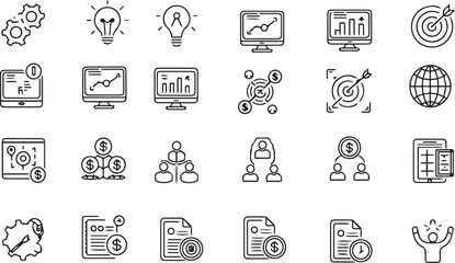 set of icons