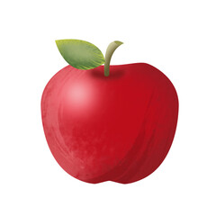 Apple illustration in watercolor