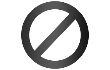 Ban Sign vector illustration, Prohibited circle sign, Ban icon isolated, Prohibition  icon, circle with cross line symbol. Caution frame symbol. Forbidden stop sign, Red cross symbol isolated.