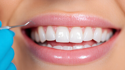 Dental Cleaning Procedure Highlights Oral Hygiene With Focus on Healthy Teeth and Gums