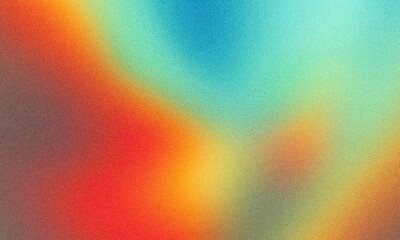 Holographic iridescent gradient texture background, teal orange red blue color gradient, used in brand products design, advertising, website header design, backdrop