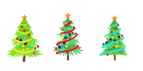 colorful christmas tree