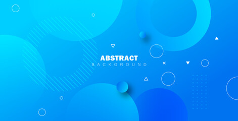 Fototapeta premium Abstract blue circle background featuring smooth gradient colors. A modern and elegant design, perfect for digital projects, banners, and creative presentations.