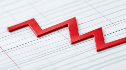 Plummeting Graph Line in Business Environment