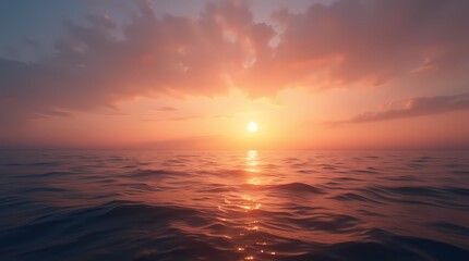 Fototapeta premium Background Panorama of sunset