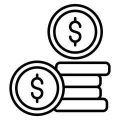 Money Icon Element For Design