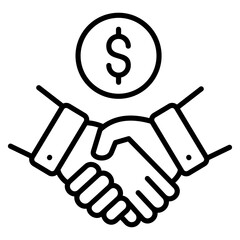 Partnership Icon Element For Design