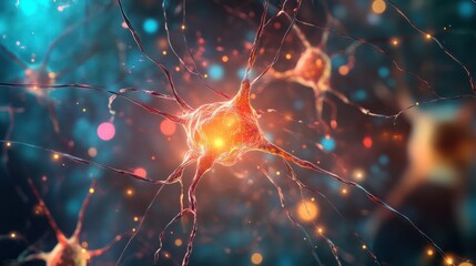 Abstract neural background