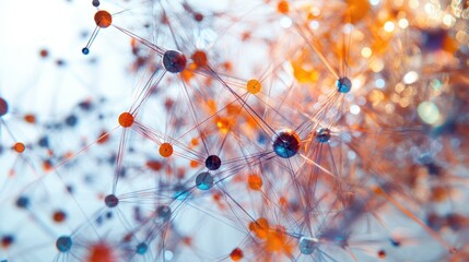 Abstract representation of neural networks, showcasing the intricate and complex connections within the brain