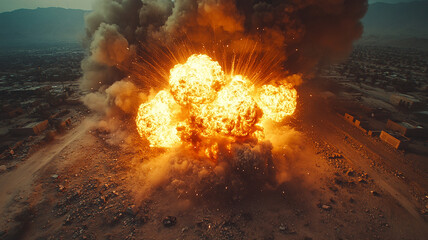  Combat Missile and Explosions in Action