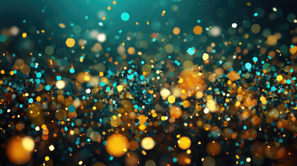 color glitter on bokeh background