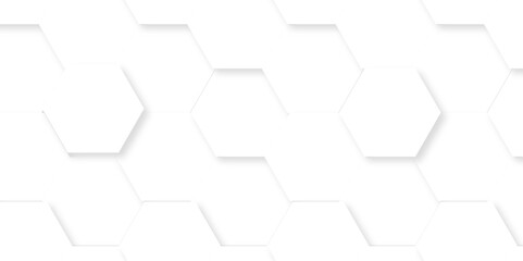 Texture of white triangle geometric grid cube line hexagon seamless cube pattern. abstract metallic modern science and technology desing.