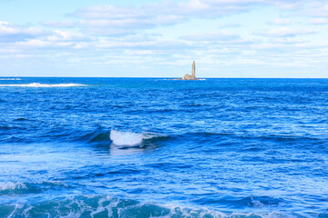 Obraz premium 余市町のローソク岩 – キャンドルのように立つ無人島の絶景