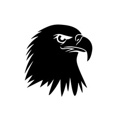 Eagle head vector illustration isolated on white background