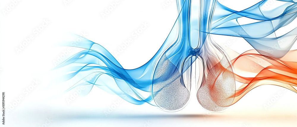 Poster resonance of sound waves exploring the fluid dynamics of voice in an abstract environment