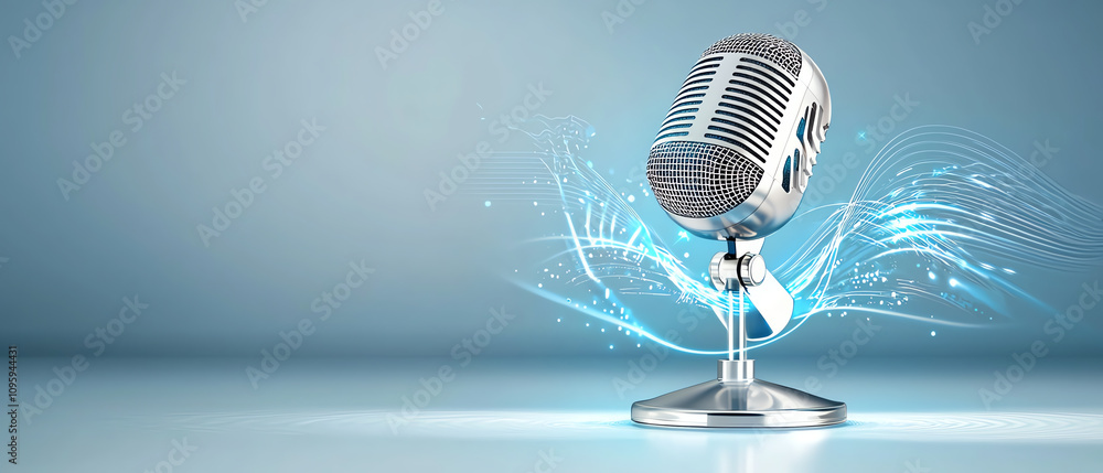 Aufkleber sound resonance and voice dynamics studio setting audio equipment modern environment close-up view t
