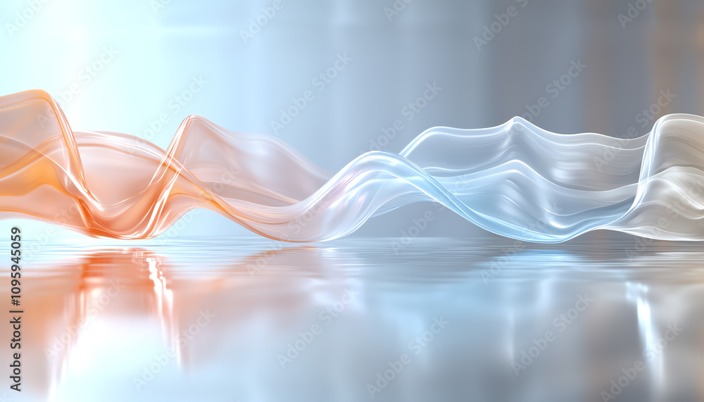 Poster sound waves and their resonance an artistic exploration of voice location and fluid dynamics in a tr