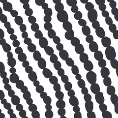 The chains consist of large spots and are directed diagonally.