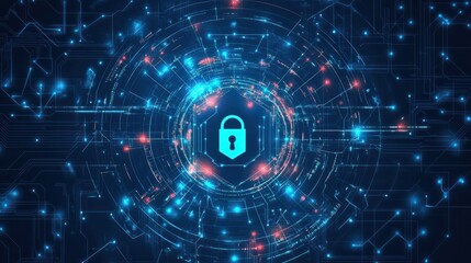 Obraz premium Cyber Security Data Protection Business Technology Privacy concept