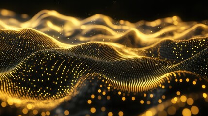 Digital graphic abstract background for technological processes, neural networks, digital data storage, particle flow, fundamentals of artificial intelligence Technology Network Background, banner