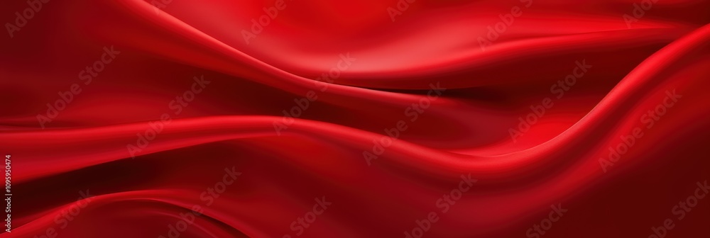 Poster abstract red fabric background with soft flowing texture ideal for design projects and creative appl