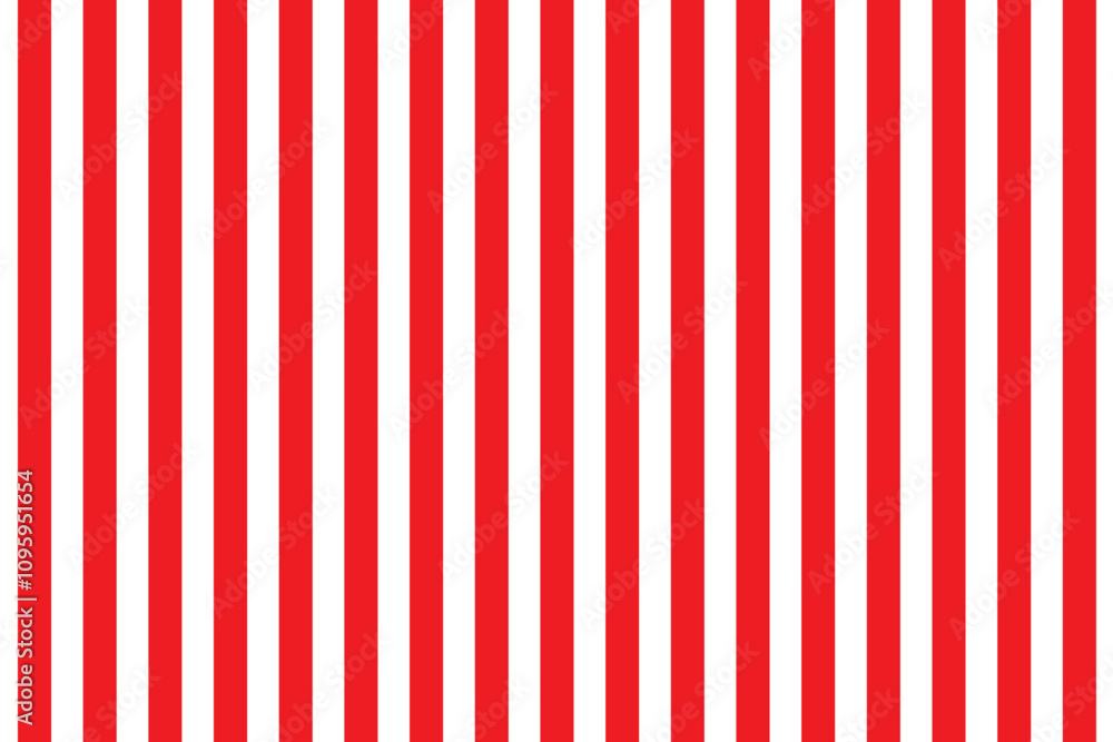 Aufkleber vertical red and white stripes background. seamless and repeating pattern. editable template. vector