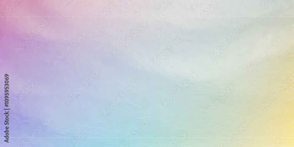 Poster iridescent rainbow hued background with soft pastel gradient - vibrant shades of color flowing into 