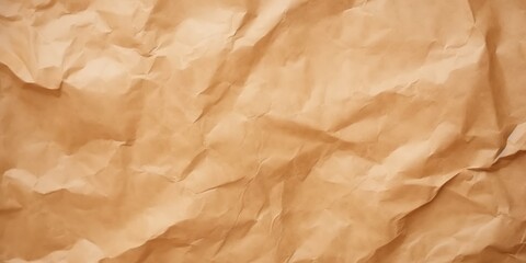 Fototapeta premium Crumpled Brown Paper Texture Background Featuring Abstract Patterns and Natural Creases for Artistic and Graphic Design Use