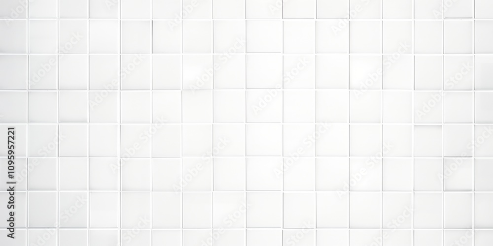 Poster abstract white ceramic mosaic pattern with tiny squares for modern design elements, background, and 