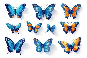 Colorful Butterfly Collection for Logo and Print