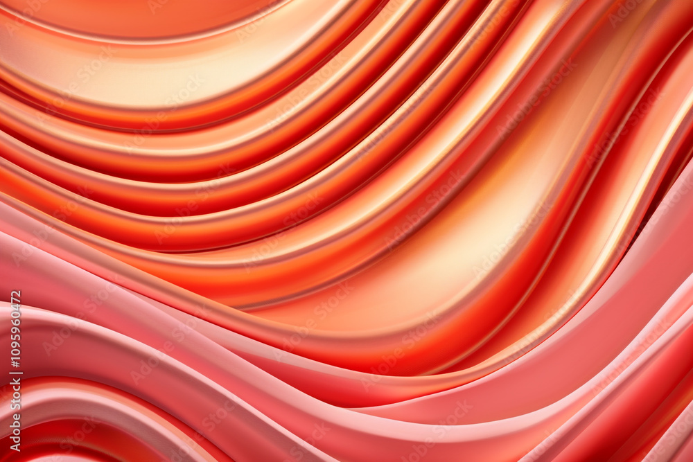 Poster vibrant 3d abstract red dots gradient