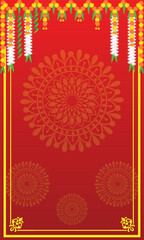 Decorative background for invitation and greetings