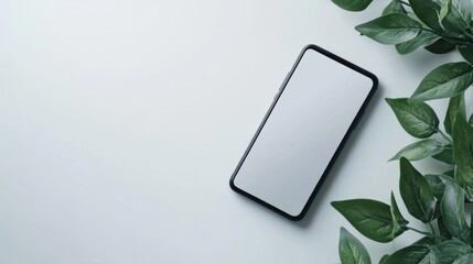 High-quality smartphone mockup with a full-screen display, isolated on white background for UX presentations 