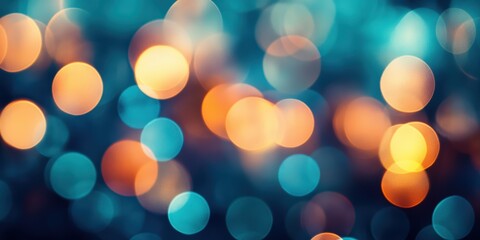 Fototapeta premium Abstract Bright Bokeh Lights in Mixed Colors Creating a Dreamy and Artistic Background Perfect for Celebrations, Events, or Holiday Themes