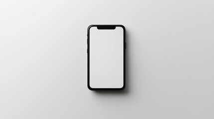 Realistic smartphone mockup with a flat display, placed on a white background for mobile app showcase 