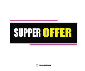 Web supper offer template
