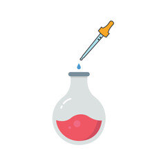 Chemical molecule laboratory icon