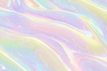Iridescent Pastel Swirls with a Soft, Ethereal Glow
