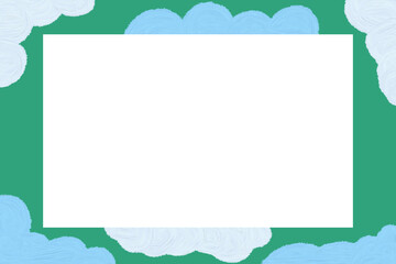 frame with clouds