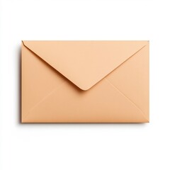 Pristine Gold Envelope on Crisp White Background with Detailed Macro Imagery