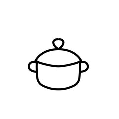 pan kitchen tool line icon