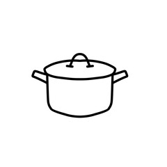 pan kitchen tool line icon