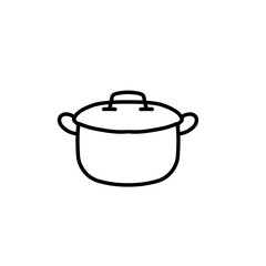 pan kitchen tool line icon