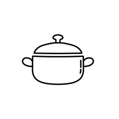 pan kitchen tool line icon