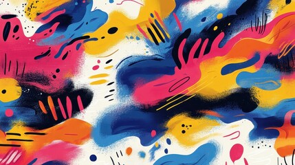 Abstract Background Inspired by Artistic Pattern Drawings in Soft Tones